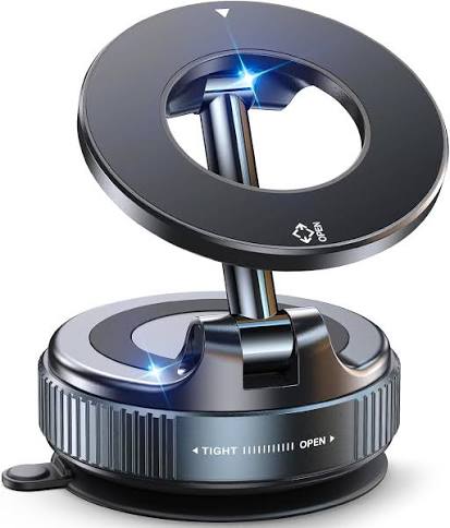 360° Magnetic Foldable Car Phone Holder with Strong Suction Base