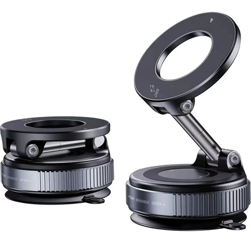 360° Magnetic Foldable Car Phone Holder with Strong Suction Base