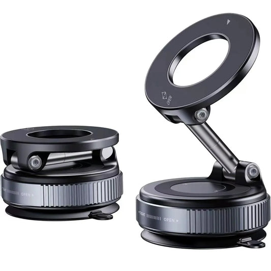 360° Magnetic Foldable Car Phone Holder with Strong Suction Base