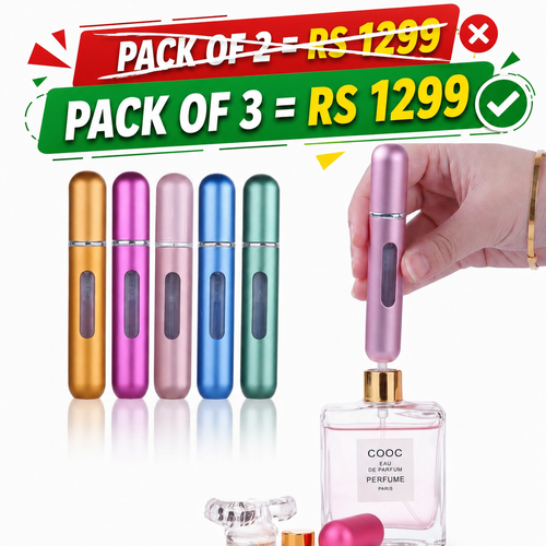 Mini Refillable Perfume Bottle (Pack of 3)